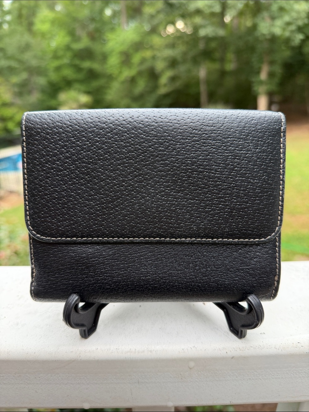 Fendi Black Leather Wallet with Silver Logo Plaque - Picture 4 of 16